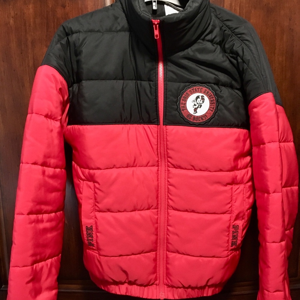 Victoria's Secret PINK Ohio State Down Coat